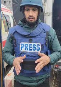 الاحتلال يعتقل مراسل الجزيره اسماعيل الغول خلال اقتحام  مجمع الشفاء .