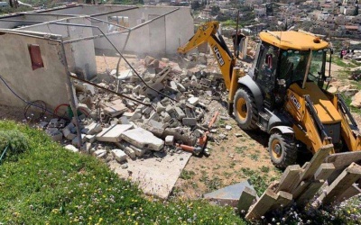 الاحتلال يهدم مسكنين في بادية القدس
